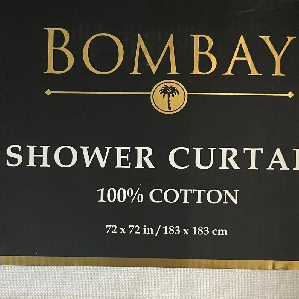 Bombay Cotton Shower Curtain with Tassels